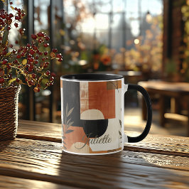 Abstrakt Botanisk Mugg - Skräddarsydd Jordnära Mod
