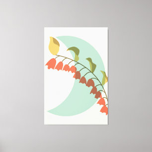 Abstrakt botaniskt form canvastryck