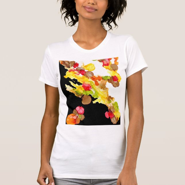 Abstrakt Bouquet för kvinnor T Shirt (Framsida)