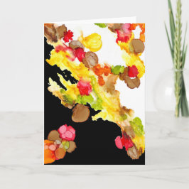 "Abstrakt Bouquet"-hälsningskort Kort