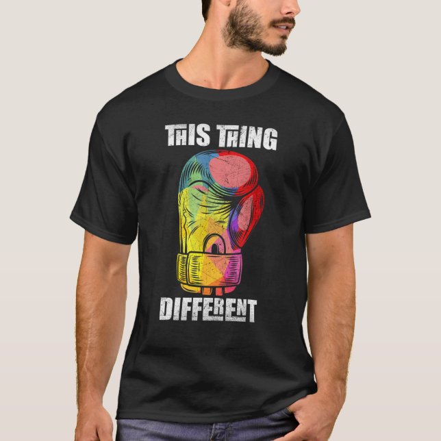 Abstrakt Boxing-handskar T Shirt (Framsida)