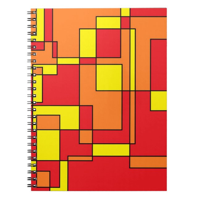 Abstrakt Brick Mönster Anteckningsbok (Framsidan)