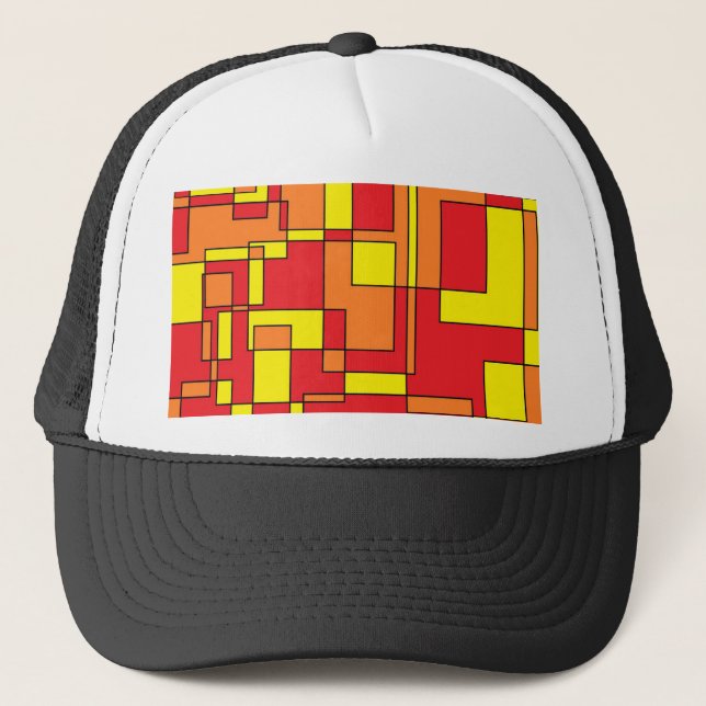 Abstrakt Brick Mönster Keps (Framsida)