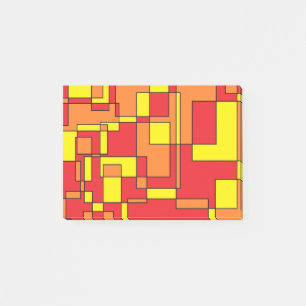 Abstrakt Brick Mönster Post-it Block