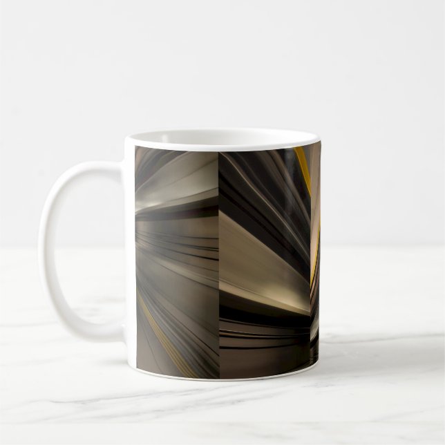 Abstrakt bronsljus mugg (Vänster)