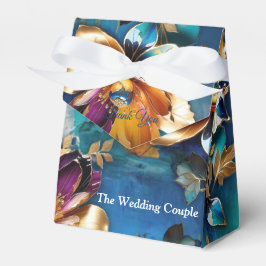 Abstrakt bronze, guld-blue Baroque stil Presentaskar