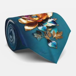 Abstrakt bronze, guld-blue Baroque stil Slips