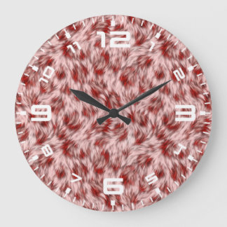 Abstrakt Brown Fabric Päls Struktur Background-246 Stor Klocka