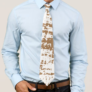 Abstrakt Brown och White Manar Cowboy Tie Slips