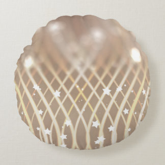 Abstrakt Brown, Vågar Stars Background. Rund Kudde