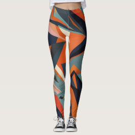 abstrakt brun och chakolat färg pub leggings
