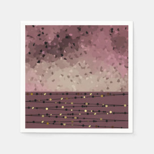 Abstrakt, brun, rosa, rosa-brun pappersservett