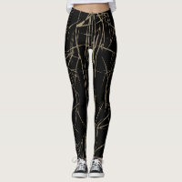Abstrakt Brushed Stroked Leggings av Joya Kväll