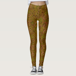 Abstrakt Brushlinjer Leggings