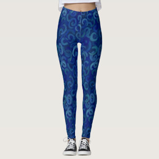 Abstrakt Brushlinjer Leggings