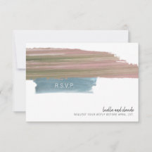 Abstrakt Brushstrokes Bröllop