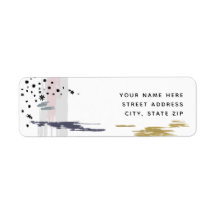 Abstrakt Brushstrokes Bröllop