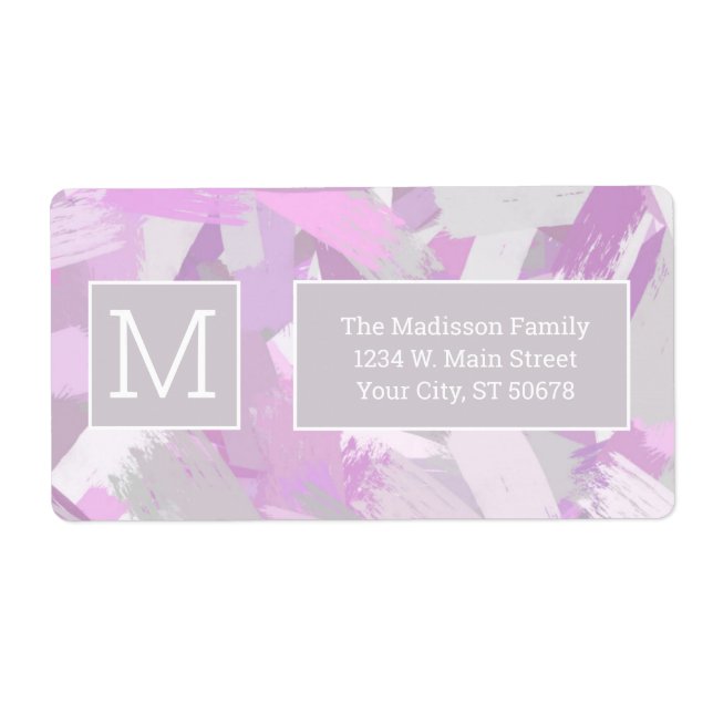 Abstrakt Brushstrokes struktur Fraktsedel (Framsidan)