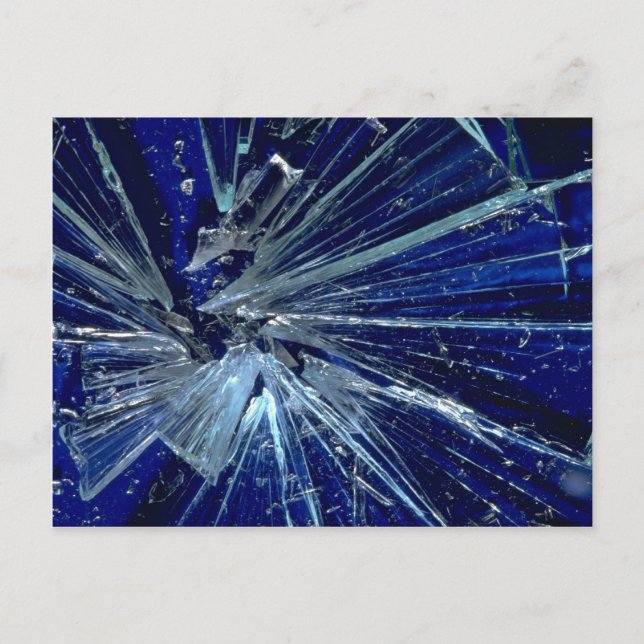 Abstrakt Brutet glas Vykort (Framsida)
