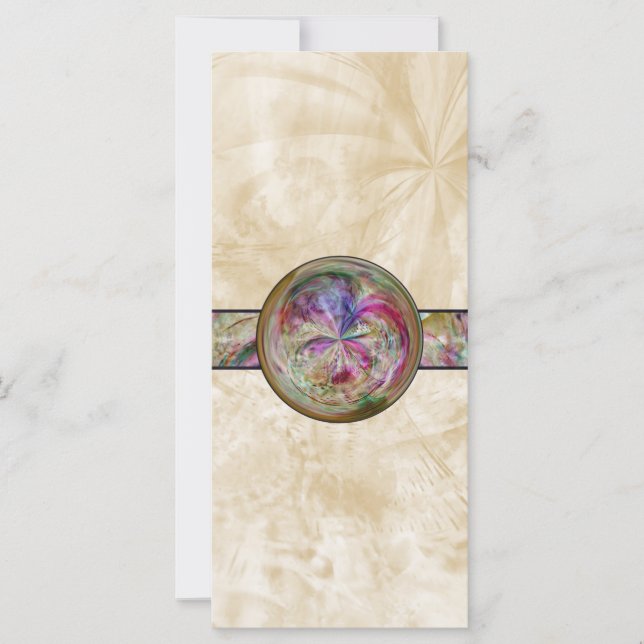 Abstrakt Bubble Mandala med menyfliksområdet (Framsida)