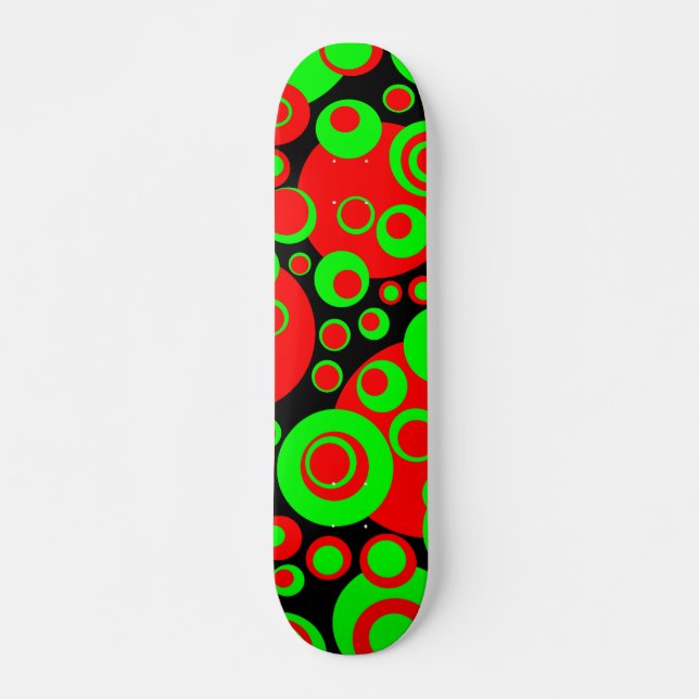 Abstrakt Bubbles 02 Skateboard Bräda 19,5 Cm (Framsida)