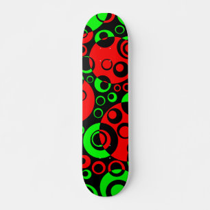 Abstrakt Bubbles 02 - V2 - Retro Skateboard Bräda 21,5 Cm