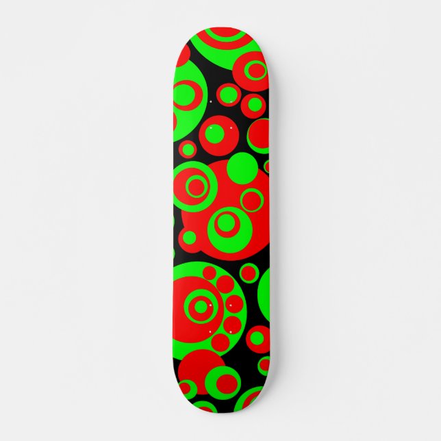 Abstrakt Bubbles 03 Mini Skateboard Bräda 18,5 Cm (Framsida)