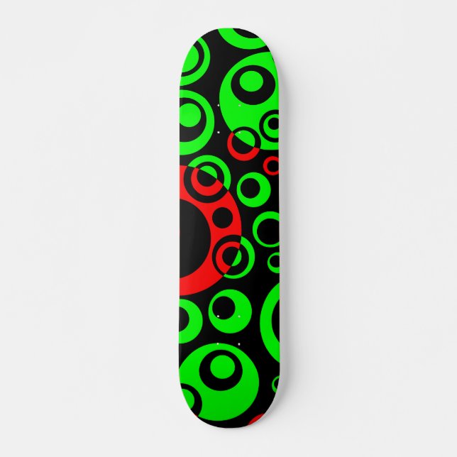 Abstrakt Bubbles 04 - V2 Mini Skateboard Bräda 18,7 Cm (Framsida)