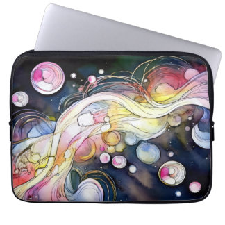 Abstrakt Bubbles Laptop Fodral