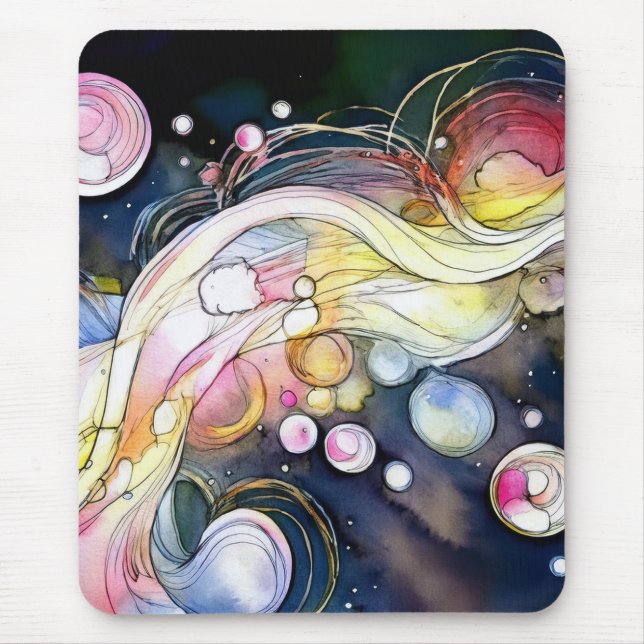 Abstrakt Bubbles Musmatta (Framsidan)