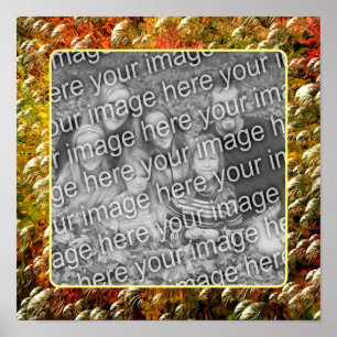 Abstrakt Bubbles Ram Skapar ditt eget foto Poster