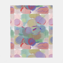 Abstrakt bubblor fleecefilt