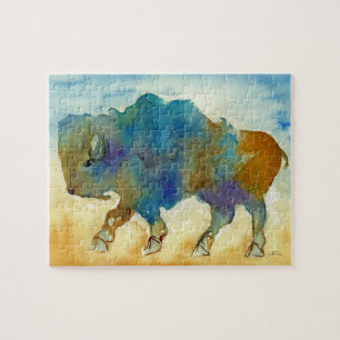 Abstrakt Buffalo Puzzle Pussel