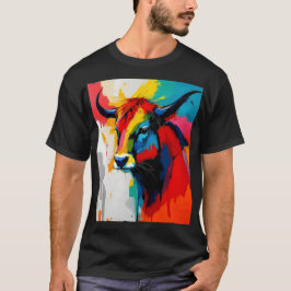abstrakt Bull 1960 i Stil T Shirt