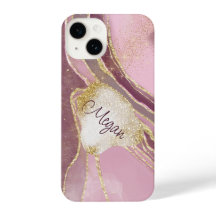 Abstrakt Burgundy Rosa Guldornerad