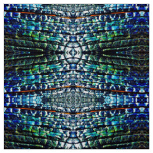 Abstrakt Burnt Bark Fabric Tyg