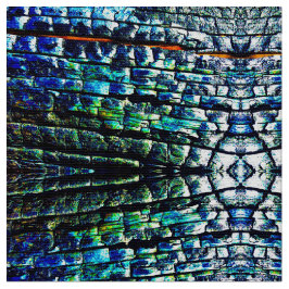 Abstrakt Burnt Bark Fabric Tyg