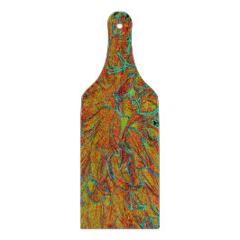 Abstrakt Burnt Orange och Grönt Dahlia Bloom