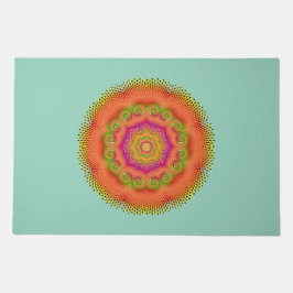 Abstrakt Burst Door Mat Vibrant och Modern Entrywa