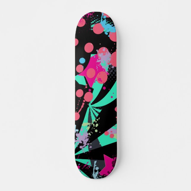 Abstrakt Burst Skate Deck (Framsida)