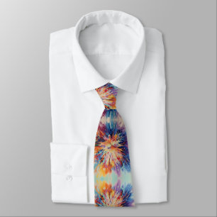 Abstrakt Bust från Färg Neck Tie Slips