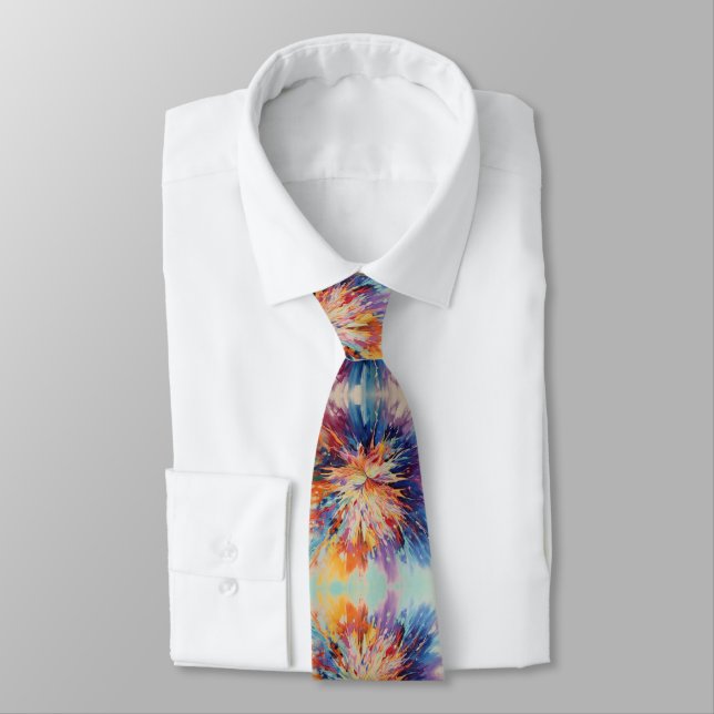 Abstrakt Bust från Färg Neck Tie Slips (Bunden)