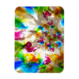 Abstrakt Butterflies Magnet