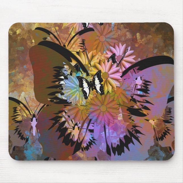 Abstrakt Butterflies Musmatta (Framsidan)