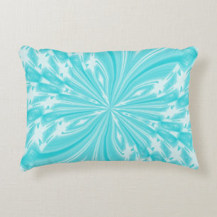 Abstrakt Butterfly Aqua Accent Pillow Prydnadskudde