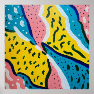 Abstrakt Butterfly Art Poster