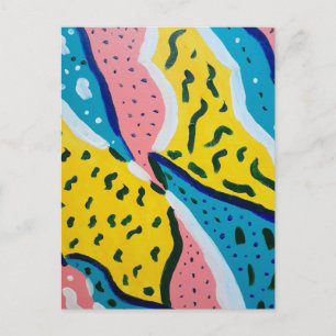 Abstrakt Butterfly Art Vykort