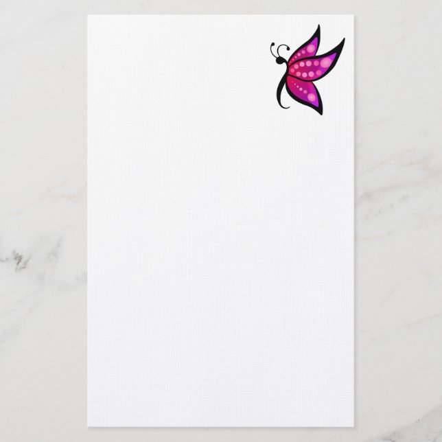 Abstrakt Butterfly Brevpapper (Framsida)