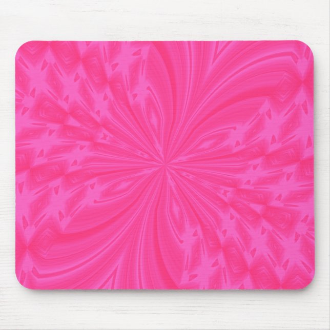 Abstrakt Butterfly Bright Rosa MOUSEPAD Musmatta (Framsidan)