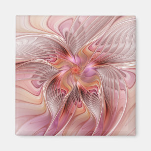 Abstrakt Butterfly Colorful Fantasy Fractal Art Magnet